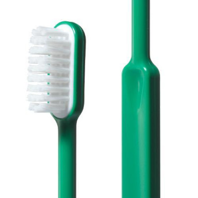 BROSSE À DENTS CALIQUO EN BIOPLASTIQUE - VERT - TÊTE RECHARGEABLE - POILS SOUPLES