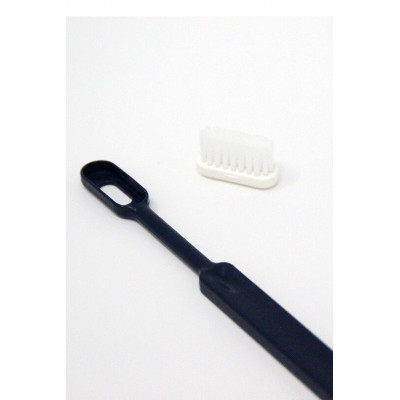 BROSSE À DENTS CALIQUO EN BIOPLASTIQUE - VERT - TÊTE RECHARGEABLE - POILS SOUPLES