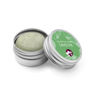 CRYSTAL - DENTIFRICE SOLIDE AUX 2 MENTHES - BOITE MÉTAL - 20G
