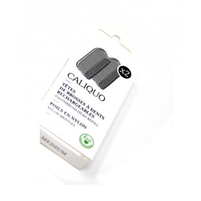 Pack - 2 Recharges pour brosses à dent écologiques Caliquo  - SOUPLE