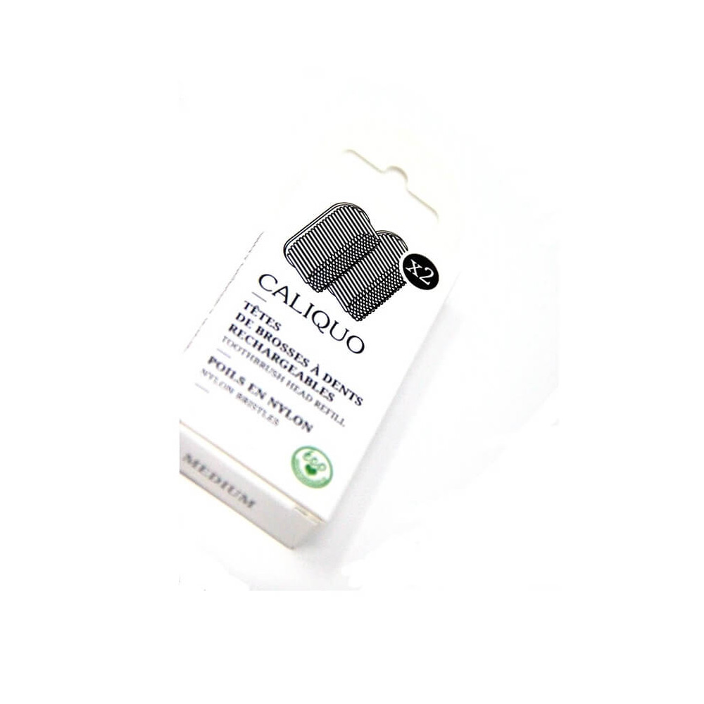 Pack - 2 Recharges pour brosses à dent écologiques Caliquo  - SOUPLE