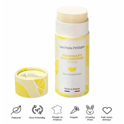 Déodorant Citron & Bergamote - 100% Naturel - 65g
