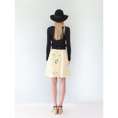 Top Sylvia en jersey de coton bio noir