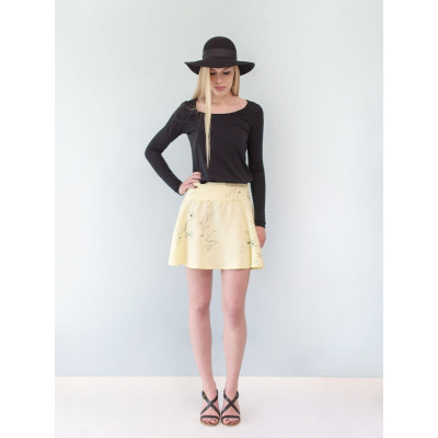 Top Sylvia en jersey de coton bio noir