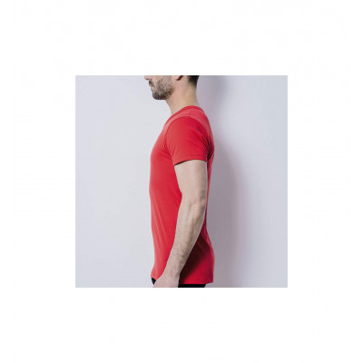 T-SHIRT HOMME - L'ANDRÉSIEN V ROUGE MADE IN FRANCE