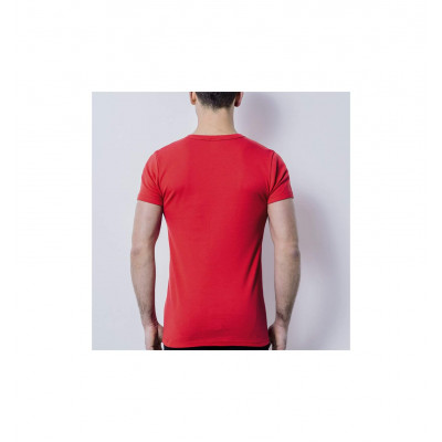 T-SHIRT HOMME - L'ANDRÉSIEN V ROUGE MADE IN FRANCE