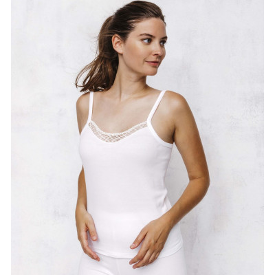 CARACO COTON AVEC DENTELLE CROISÉE