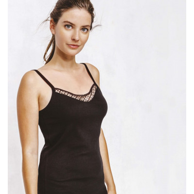 CARACO COTON AVEC DENTELLE CROISÉE