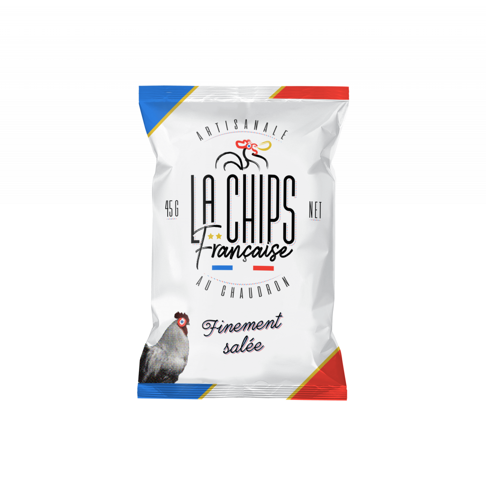 LA CHIPS FRANÇAISE - FINEMENT SALÉE - 45G X 20 PAQUETS