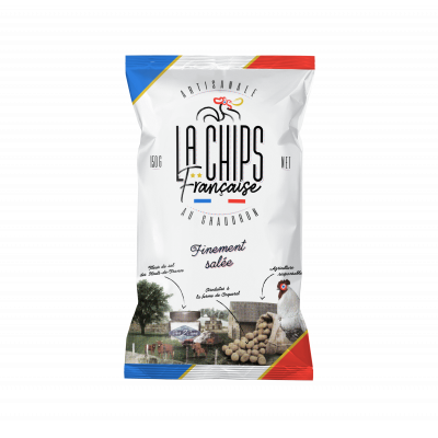 LA CHIPS FRANÇAISE - FINEMENT SALÉE - 150G X 10 PAQUETS