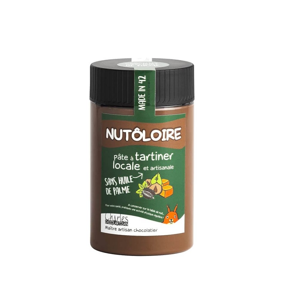 Pâte à tartiner choco-noisettes torréfiées et pointe de caramel - Nutôloire 280g