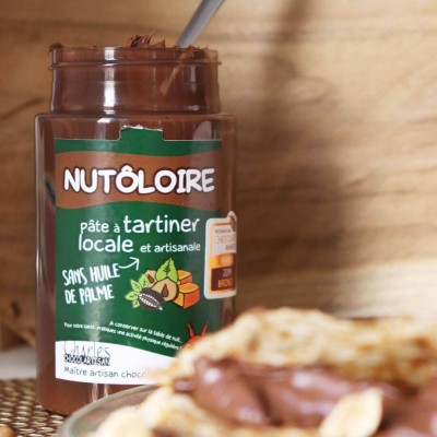 Pâte à tartiner choco-noisettes torréfiées et pointe de caramel - Nutôloire 280g