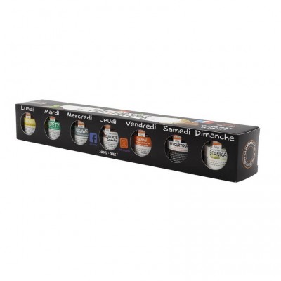 Semainier de pâtes à tartiner artisanales et sans huile de palme  7 x 55g