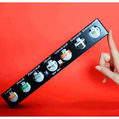 Semainier de pâtes à tartiner artisanales et sans huile de palme  7 x 55g