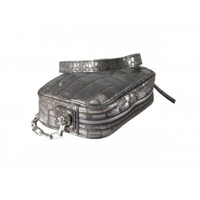 LE PETITE BRETONNE, CROCO GRIS MÉTAL